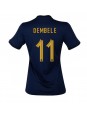 Ženski Nogometna dresi replika Francija Ousmane Dembele #11 Domači SP 2022 Kratek rokav